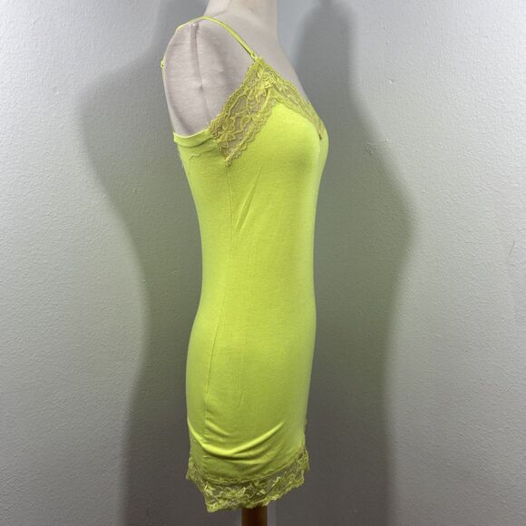 Zanana Outfitters Tank Top Womens M Lime Lace Trim Camisole Feminine Fairy Y2K - Picture 5 of 8